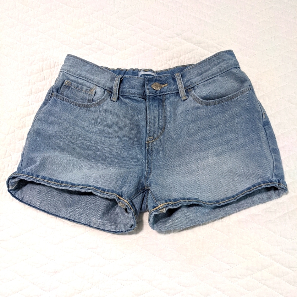 Old Navy Light Blue Denim Shorts Girls Size 14